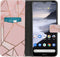 iMoshion Hoesje Geschikt voor Nokia 2.4 Hoesje Met Pasjeshouder - iMoshion Design Softcase Bookcase - Meerkleurig / Pink Graphic