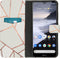 iMoshion Hoesje Geschikt voor Nokia 2.4 Hoesje Met Pasjeshouder - iMoshion Design Softcase Bookcase - Meerkleurig / White Graphic