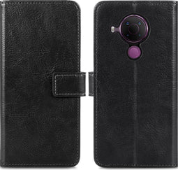 iMoshion Hoesje Geschikt voor Nokia 5.4 Hoesje Met Pasjeshouder - iMoshion Luxe Bookcase - Zwart
