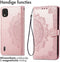 iMoshion Hoesje Geschikt voor Nokia C2 2nd Edition Hoesje Met Pasjeshouder - iMoshion Mandala Bookcase - Rosé Goud
