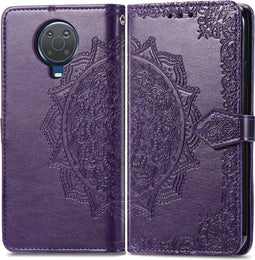 iMoshion Hoesje Geschikt voor Nokia G20 / G10 Hoesje Met Pasjeshouder - iMoshion Mandala Bookcase - Paars