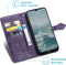 iMoshion Hoesje Geschikt voor Nokia G20 / G10 Hoesje Met Pasjeshouder - iMoshion Mandala Bookcase - Paars