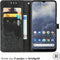 iMoshion Hoesje Geschikt voor Nokia G60 Hoesje Met Pasjeshouder - iMoshion Mandala Bookcase - Zwart