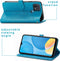 iMoshion Hoesje Geschikt voor Oppo A15 Hoesje Met Pasjeshouder - iMoshion Mandala Bookcase - Turquoise
