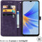 iMoshion Hoesje Geschikt voor Oppo A17 Hoesje Met Pasjeshouder - iMoshion Mandala Bookcase - Paars