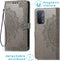iMoshion Hoesje Geschikt voor Oppo A74 (5G) / A54 (5G) Hoesje Met Pasjeshouder - iMoshion Mandala Bookcase - Grijs