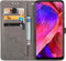 iMoshion Hoesje Geschikt voor Oppo A74 (5G) / A54 (5G) Hoesje Met Pasjeshouder - iMoshion Mandala Bookcase - Grijs