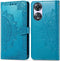 iMoshion Hoesje Geschikt voor Oppo A78 Hoesje Met Pasjeshouder - iMoshion Mandala Bookcase - Turquoise