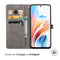 iMoshion Hoesje Geschikt voor Oppo A79 Hoesje Met Pasjeshouder - iMoshion Mandala Bookcase - Grijs