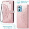 iMoshion Hoesje Geschikt voor Oppo A96 Hoesje Met Pasjeshouder - iMoshion Mandala Bookcase - Rosé Goud