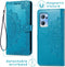 iMoshion Hoesje Geschikt voor Oppo Find X5 Lite 5G Hoesje Met Pasjeshouder - iMoshion Mandala Bookcase - Turquoise