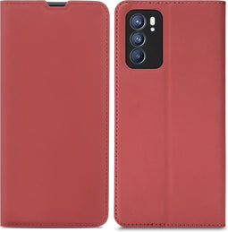 iMoshion Hoesje Geschikt voor Oppo Reno 6 5G Hoesje Met Pasjeshouder - iMoshion Slim Folio Bookcase - Rood