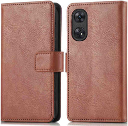 imoshion Hoesje Geschikt voor Oppo Reno 8 T (4G) Hoesje Met Pasjeshouder - imoshion Luxe Bookcase - Bruin