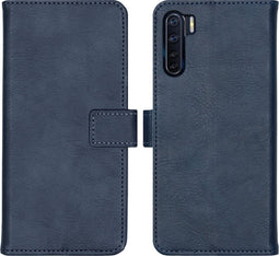 iMoshion Hoesje Geschikt voor Oppo Reno3 / A91 Hoesje Met Pasjeshouder - iMoshion Luxe Bookcase - Donkerblauw