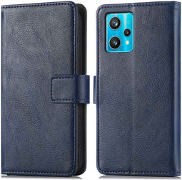 iMoshion Hoesje Geschikt voor Realme 9 Pro Plus Hoesje Met Pasjeshouder - iMoshion Luxe Bookcase - Donkerblauw