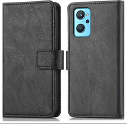 iMoshion Hoesje Geschikt voor Realme 9i Hoesje Met Pasjeshouder - iMoshion Luxe Bookcase - Zwart