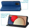 iMoshion Hoesje Geschikt voor Samsung Galaxy A03s Hoesje Met Pasjeshouder - iMoshion Slim Folio Bookcase - Donkerblauw