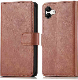 iMoshion Hoesje Geschikt voor Samsung Galaxy A04 Hoesje Met Pasjeshouder - iMoshion Luxe Bookcase - Bruin