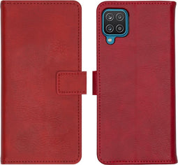 iMoshion Hoesje Geschikt voor Samsung Galaxy A12 Hoesje Met Pasjeshouder - iMoshion Luxe Bookcase - Rood