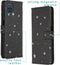 iMoshion Hoesje Geschikt voor Samsung Galaxy A12 Hoesje Met Pasjeshouder - iMoshion Design Softcase Bookcase - Meerkleurig / Stars Gold