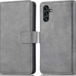 iMoshion Hoesje Geschikt voor Samsung Galaxy A13 (5G) / A04s Hoesje Met Pasjeshouder - iMoshion Luxe Bookcase - Grijs