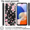iMoshion Hoesje Geschikt voor Samsung Galaxy A14 (5G) / A14 (4G) Hoesje Siliconen - iMoshion Design hoesje - Roze / Blossom Watercolor