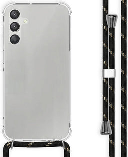 imoshion Hoesje Geschikt voor Samsung Galaxy A15 (5G) / A15 (4G) Hoesje Met Koord - imoshion Backcover met koord - Zwart