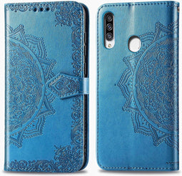 iMoshion Hoesje Geschikt voor Samsung Galaxy A20s Hoesje Met Pasjeshouder - iMoshion Mandala Bookcase - Turquoise