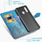 iMoshion Hoesje Geschikt voor Samsung Galaxy A20s Hoesje Met Pasjeshouder - iMoshion Mandala Bookcase - Turquoise