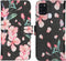 iMoshion Hoesje Geschikt voor Samsung Galaxy A21s Hoesje Met Pasjeshouder - iMoshion Design Softcase Bookcase - Zwart / Roze / Blossom Watercolor Black