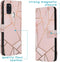 iMoshion Hoesje Geschikt voor Samsung Galaxy A21s Hoesje Met Pasjeshouder - iMoshion Design Softcase Bookcase - Goud / Roze / Pink Graphic