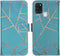 iMoshion Hoesje Geschikt voor Samsung Galaxy A21s Hoesje Met Pasjeshouder - iMoshion Design Softcase Bookcase - Goud / Meerkleurig / Blauw / Blue Graphic
