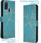 iMoshion Hoesje Geschikt voor Samsung Galaxy A21s Hoesje Met Pasjeshouder - iMoshion Design Softcase Bookcase - Goud / Meerkleurig / Blauw / Blue Graphic