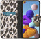 iMoshion Hoesje Geschikt voor Samsung Galaxy A21s Hoesje Met Pasjeshouder - iMoshion Design Softcase Bookcase - Goud / Zwart / Golden Leopard