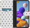 iMoshion Hoesje Geschikt voor Samsung Galaxy A21s Hoesje Met Pasjeshouder - iMoshion Design Softcase Bookcase - Wit / Zwart / Hearts Allover White
