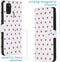 iMoshion Hoesje Geschikt voor Samsung Galaxy A21s Hoesje Met Pasjeshouder - iMoshion Design Softcase Bookcase - Wit / Zwart / Hearts Allover White