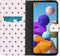iMoshion Hoesje Geschikt voor Samsung Galaxy A21s Hoesje Met Pasjeshouder - iMoshion Design Softcase Bookcase - Wit / Zwart / Hearts Allover White