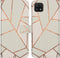 iMoshion Hoesje Geschikt voor Samsung Galaxy A22 (5G) Hoesje Met Pasjeshouder - iMoshion Design Softcase Bookcase - Wit / Meerkleurig / White Graphic
