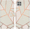 iMoshion Hoesje Geschikt voor Samsung Galaxy A22 (5G) Hoesje Met Pasjeshouder - iMoshion Design Softcase Bookcase - Wit / Meerkleurig / White Graphic