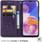 imoshion Hoesje Geschikt voor Samsung Galaxy A23 (5G) Hoesje Met Pasjeshouder - imoshion Mandala Bookcase - Paars