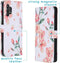 iMoshion Hoesje Geschikt voor Samsung Galaxy A32 (5G) Hoesje Met Pasjeshouder - iMoshion Design Softcase Bookcase - Roze / Blossom Watercolor Pink