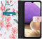 iMoshion Hoesje Geschikt voor Samsung Galaxy A32 (5G) Hoesje Met Pasjeshouder - iMoshion Design Softcase Bookcase - Roze / Blossom Watercolor Pink