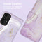 iMoshion Hoesje Geschikt voor Samsung Galaxy A33 Hoesje Met Pasjeshouder - iMoshion Design Bookcase smartphone - Paars / Purple Marble