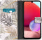 iMoshion Hoesje Geschikt voor Samsung Galaxy A33 Hoesje Met Pasjeshouder - iMoshion Design Softcase Bookcase - Wit / Glamour Botanic