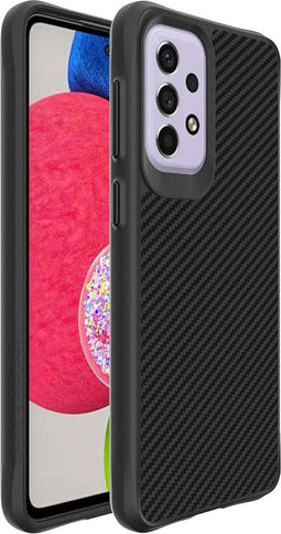 iMoshion Hoesje Geschikt voor Samsung Galaxy A33 Hoesje Shockproof - iMoshion Rugged Hybrid Carbon Case - Zwart