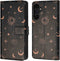 iMoshion Hoesje Geschikt voor Samsung Galaxy A34 (5G) Hoesje Met Pasjeshouder - iMoshion Design Bookcase smartphone - Zwart / Sky Black