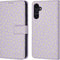 iMoshion Hoesje Geschikt voor Samsung Galaxy A34 (5G) Hoesje Met Pasjeshouder - iMoshion Design Bookcase smartphone - Paars / White Daisy