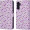 iMoshion Hoesje Geschikt voor Samsung Galaxy A34 (5G) Hoesje Met Pasjeshouder - iMoshion Design Bookcase smartphone - Meerkleurig / Purple Flowers