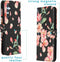 iMoshion Hoesje Geschikt voor Samsung Galaxy A34 (5G) Hoesje Met Pasjeshouder - iMoshion Design Softcase Bookcase - Zwart / Blossom Watercolor Black