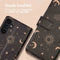 iMoshion Hoesje Geschikt voor Samsung Galaxy A34 (5G) Hoesje Met Pasjeshouder - iMoshion Design Bookcase smartphone - Zwart / Sky Black